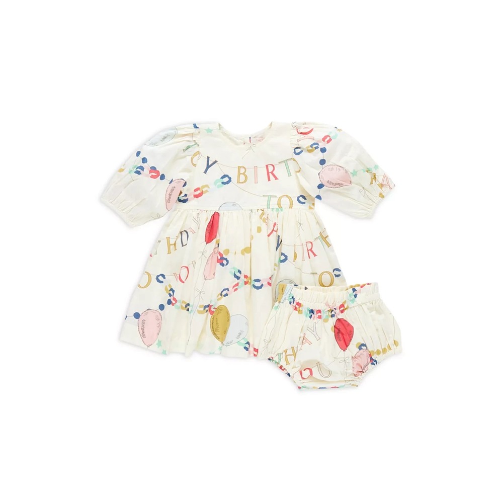 Pink Chicken Girls Brooke Poplin Dress & Bloomers BIRTHDAY Size 18 24 Months NEW